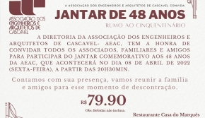 CONVITE JANTAR COMEMORAÇÃO 48 ANOS AEAC