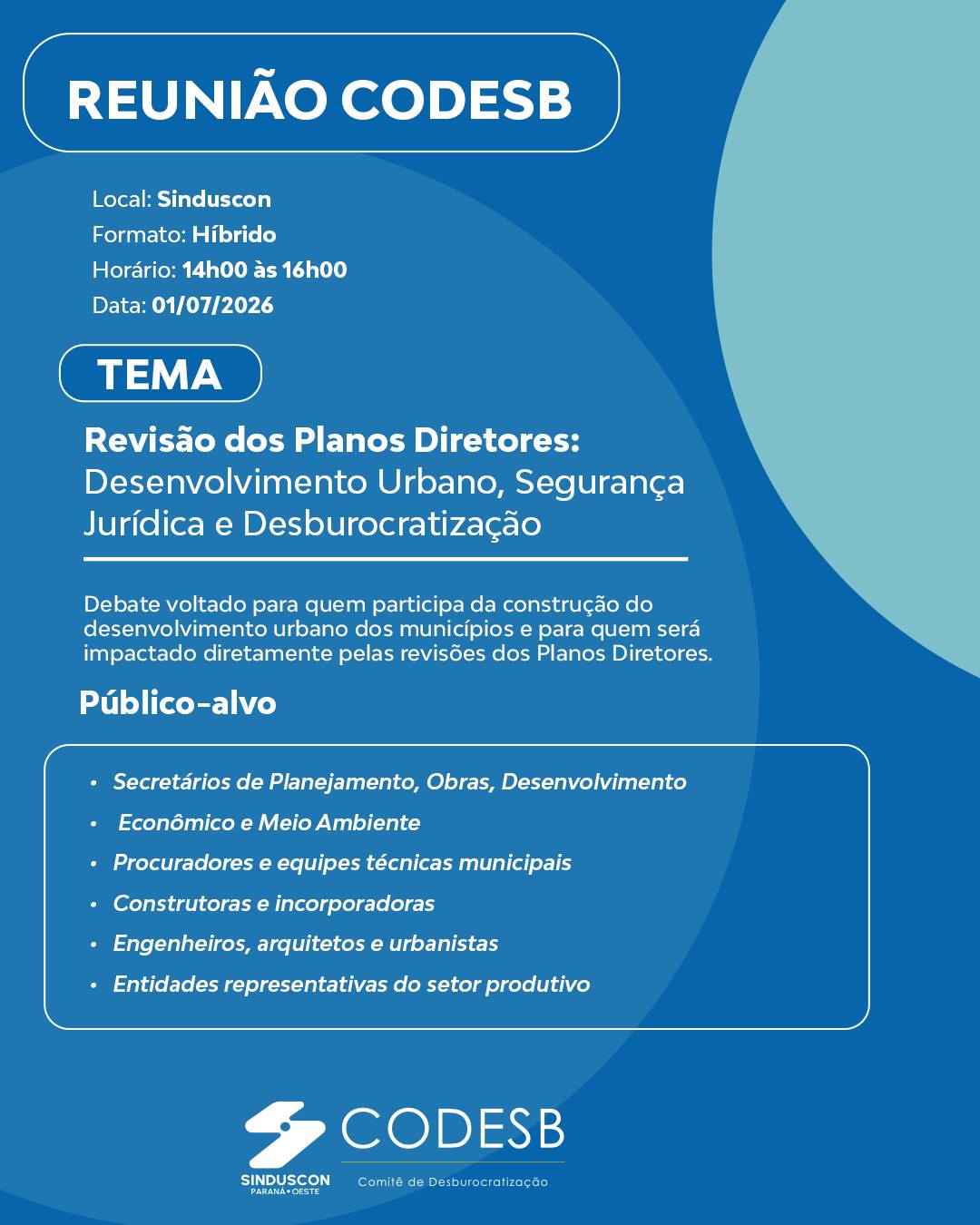 Evento: Reunião Codesb 