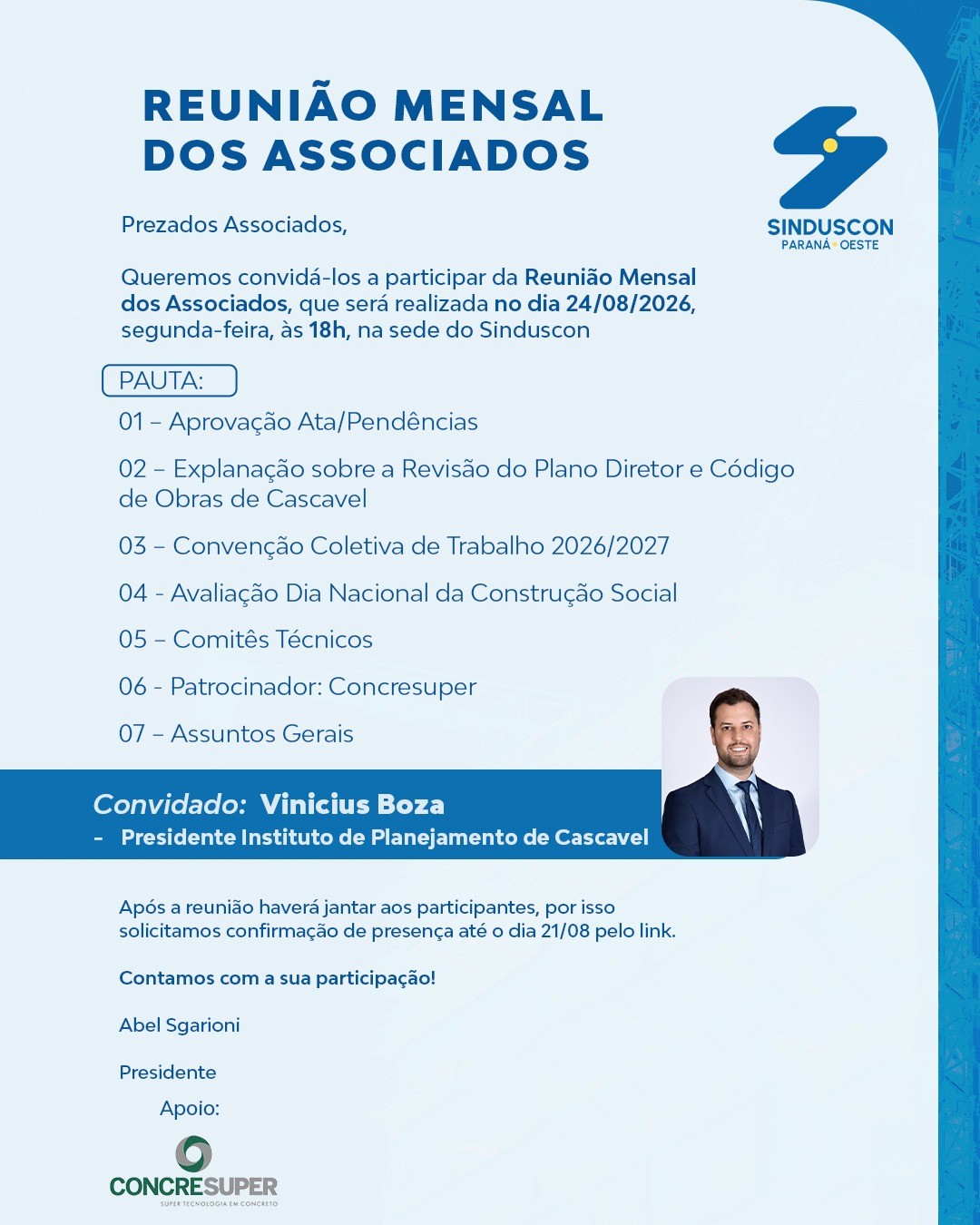 Evento: Reunião Associados 