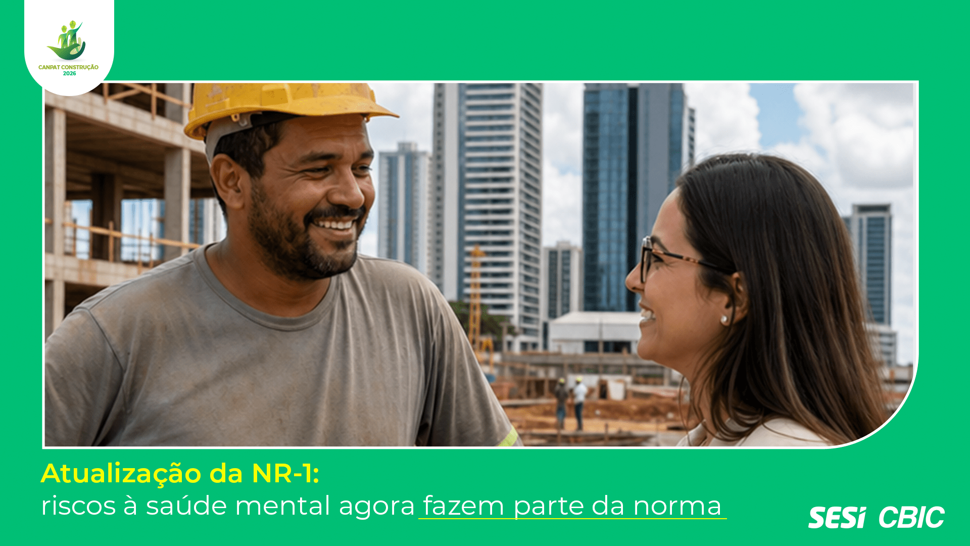 Banner: Atualização da NR-1 sobre riscos psicossociais entra em vigor