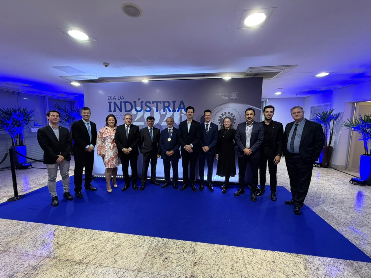 Banner:  O Sinduscon marcou presença no evento Dia da Indústria realizado pela FIEP em Medianeira/PR