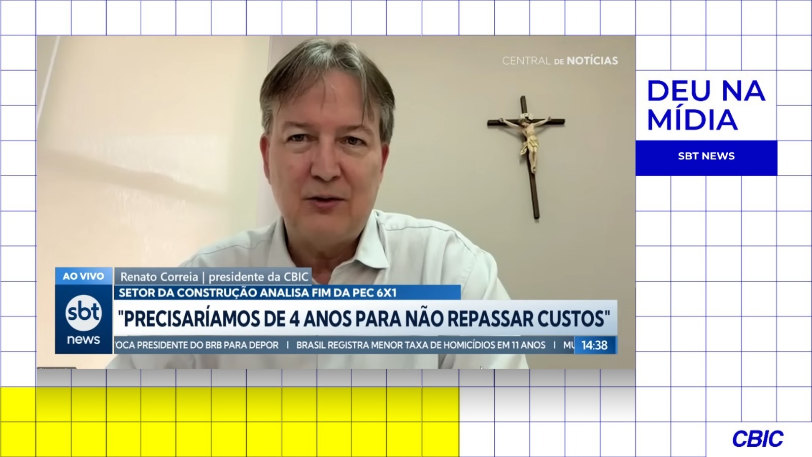 Banner: CBIC analisa impactos do fim da escala 6×1 para a construção