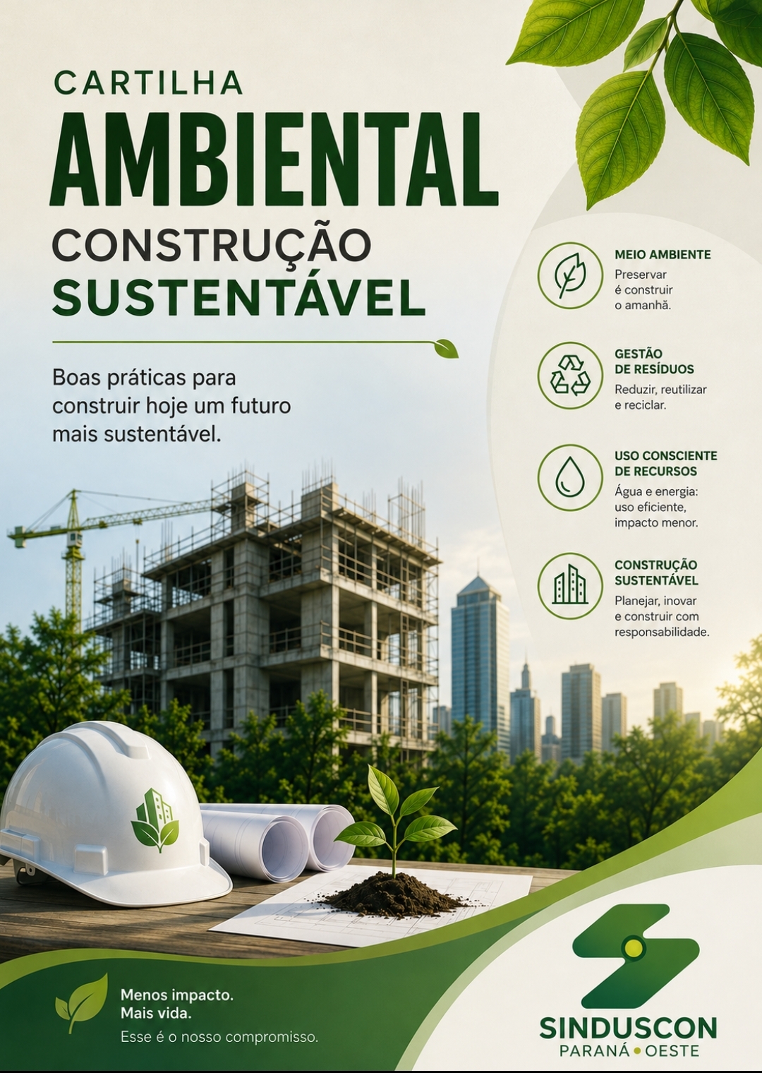 Banner: Sinduscon lança cartilha sobre licenciamento ambiental 