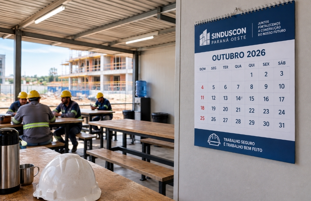 Banner: Fim da escala 6x1 exige planejamento das empresas, avalia Sinduscon Paraná Oeste 