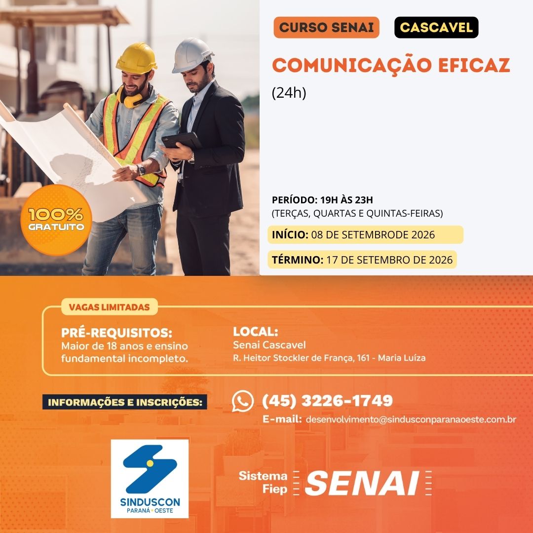 Banner: Curso Comunicação Eficaz  - 24h  Cascavel 