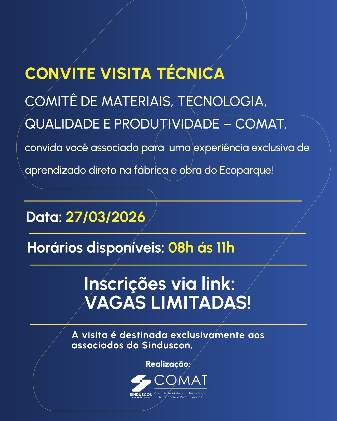Evento: Convite Visita Técnica