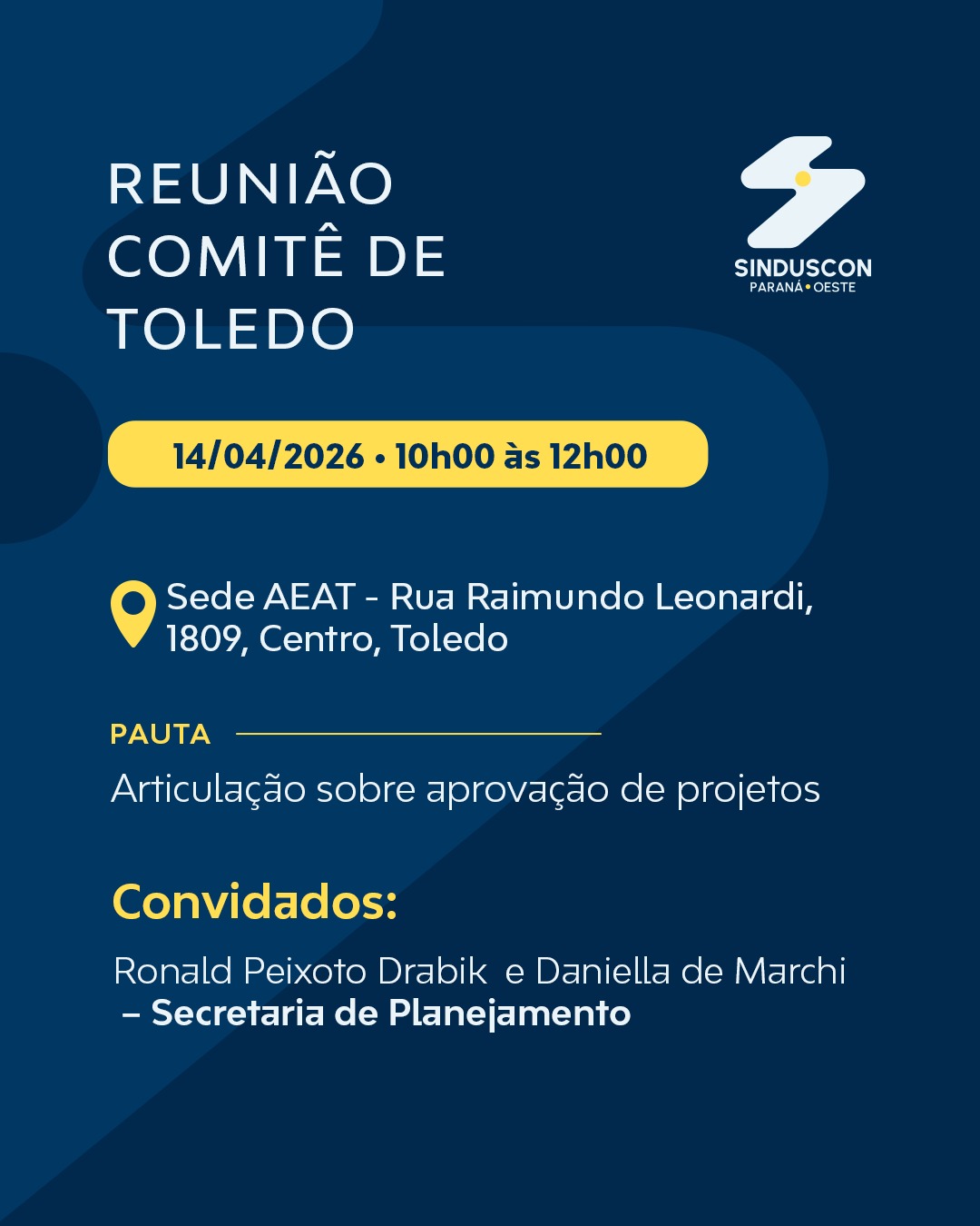 Evento: Reunião Comitê Toledo