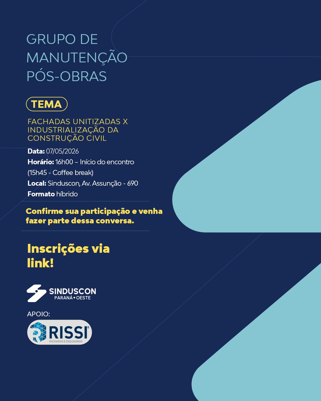 Evento: GRUPO DE MANUTENÇÃO PÓS-OBRA