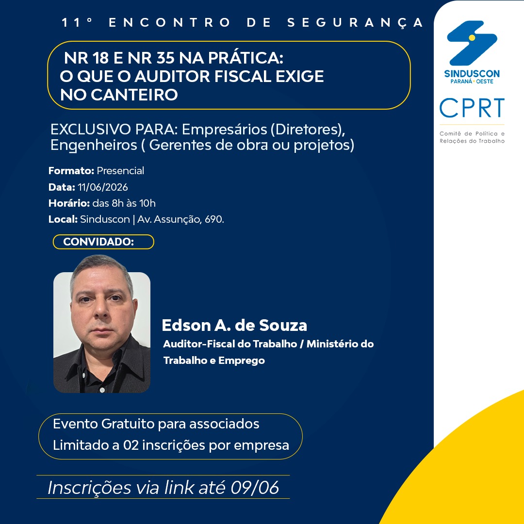 Evento: 11º ENCONTRO DE SEGURANÇA 