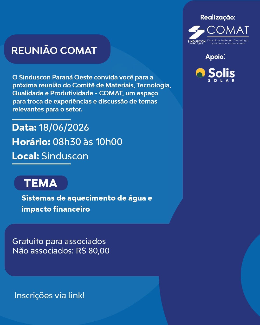 Evento: Reunião COMAT - Workshop SOLLIS - COMAT