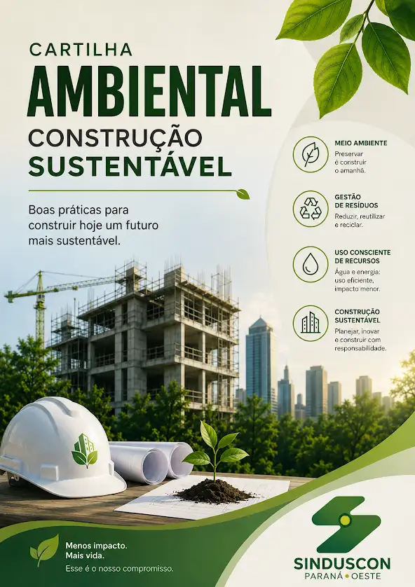 Banner: Sinduscon lança cartilha sobre licenciamento ambiental 