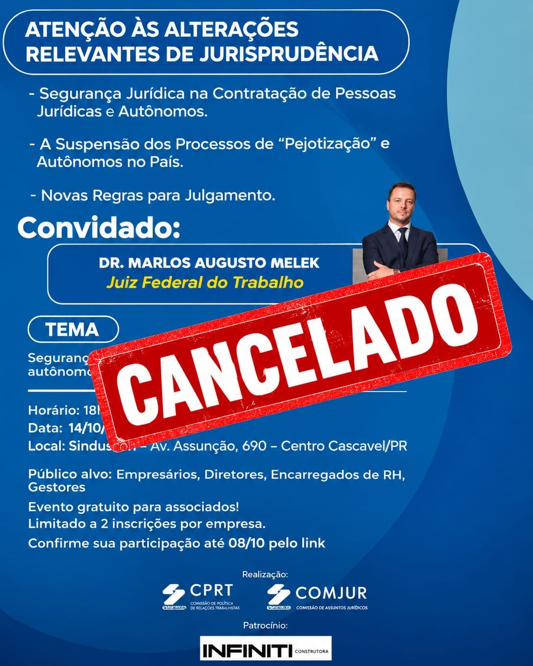 Banner: Evento Cancelado 