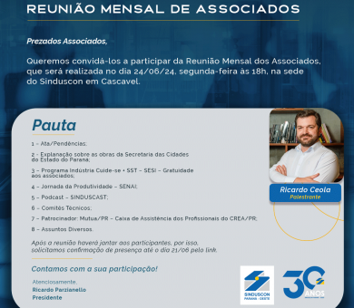 REUNIÃO ASSOCIADOS 24-06-2024