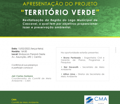 Apresentação Projeto Território Verde 15-02-2022