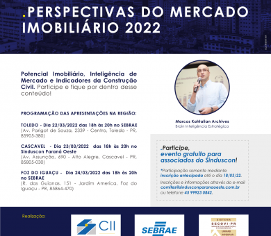 Convite apresentação pesquisa mercado imobiliário 2022