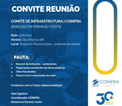 REUNIÃO COINFRA 13-06-2023