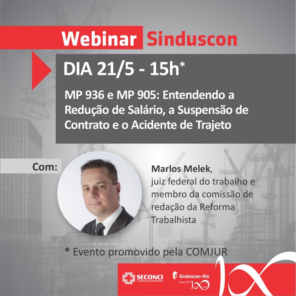 Banner: ASSISTA: JUIZ MARLOS MELEK ESCLARECE DÚVIDAS SOBRE AS QUESTÕES TRABALHISTAS DURANTE A PANDEMIA