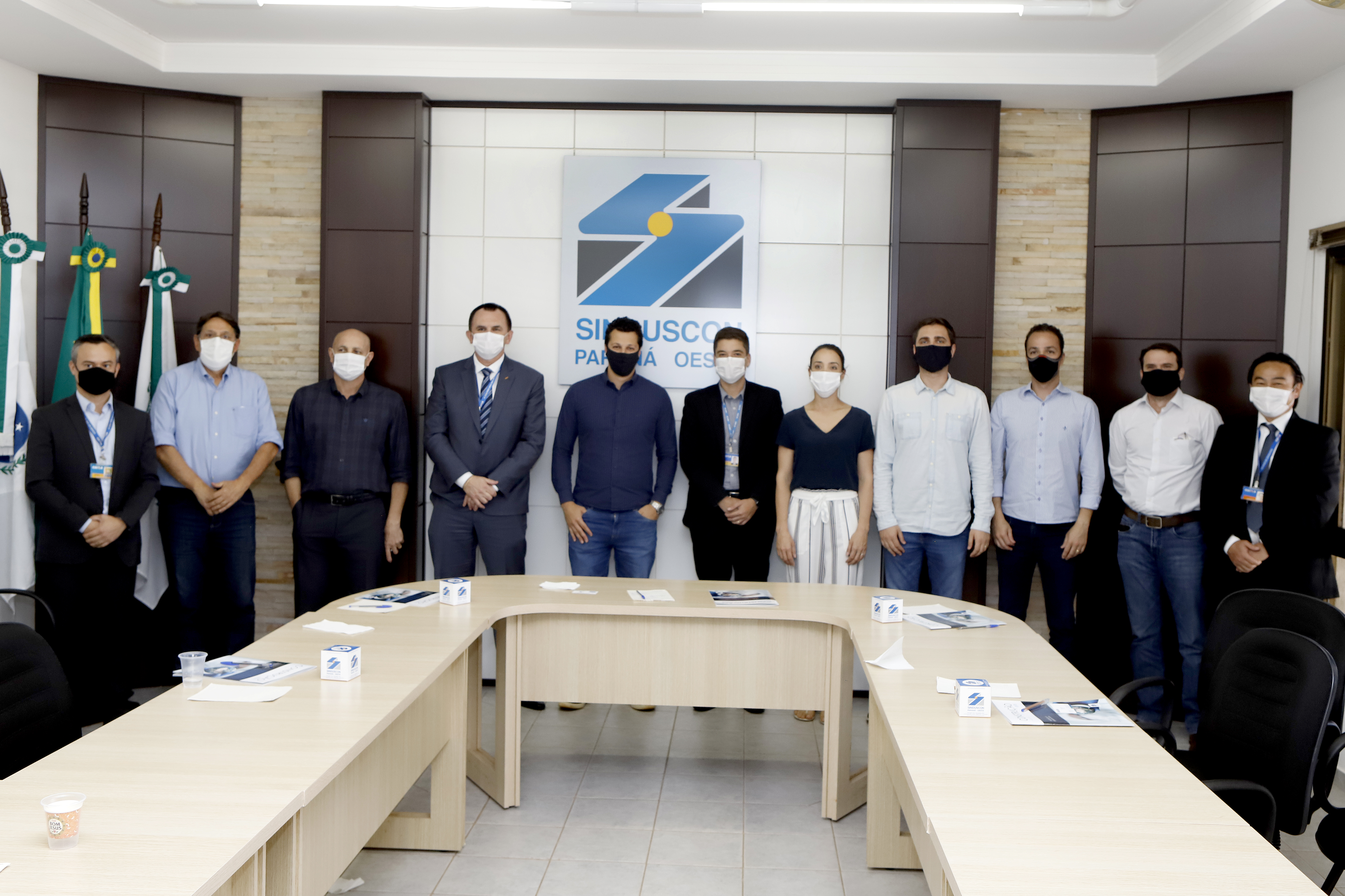 Banner: Sinduscon Paraná Oeste recebe a visita  do vice-presidente de Habitação da CEF