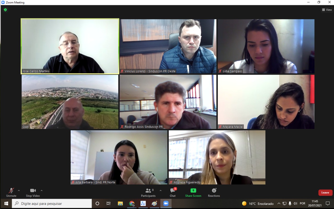 Banner: Sinduscons do PR debatem temas do setor com presidente da Cbic