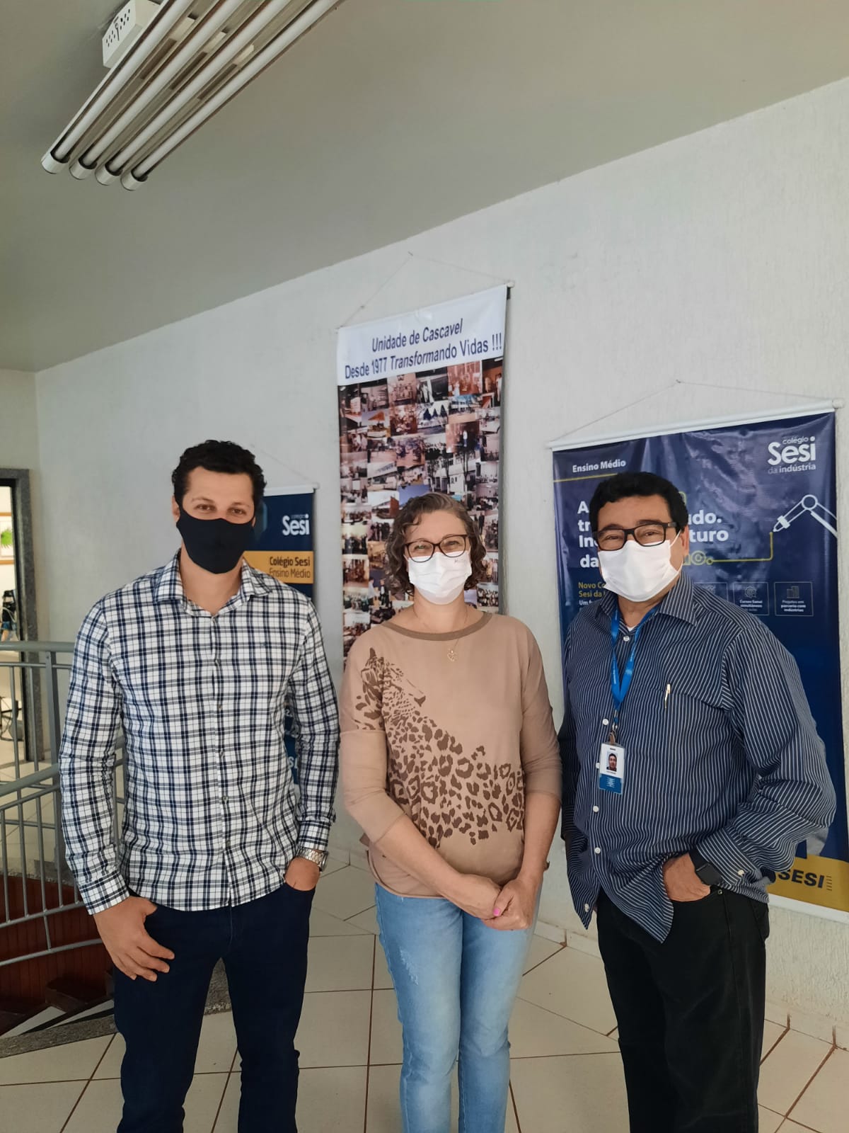 Banner: Lora participa de oficina com alunos do Colégio SESI