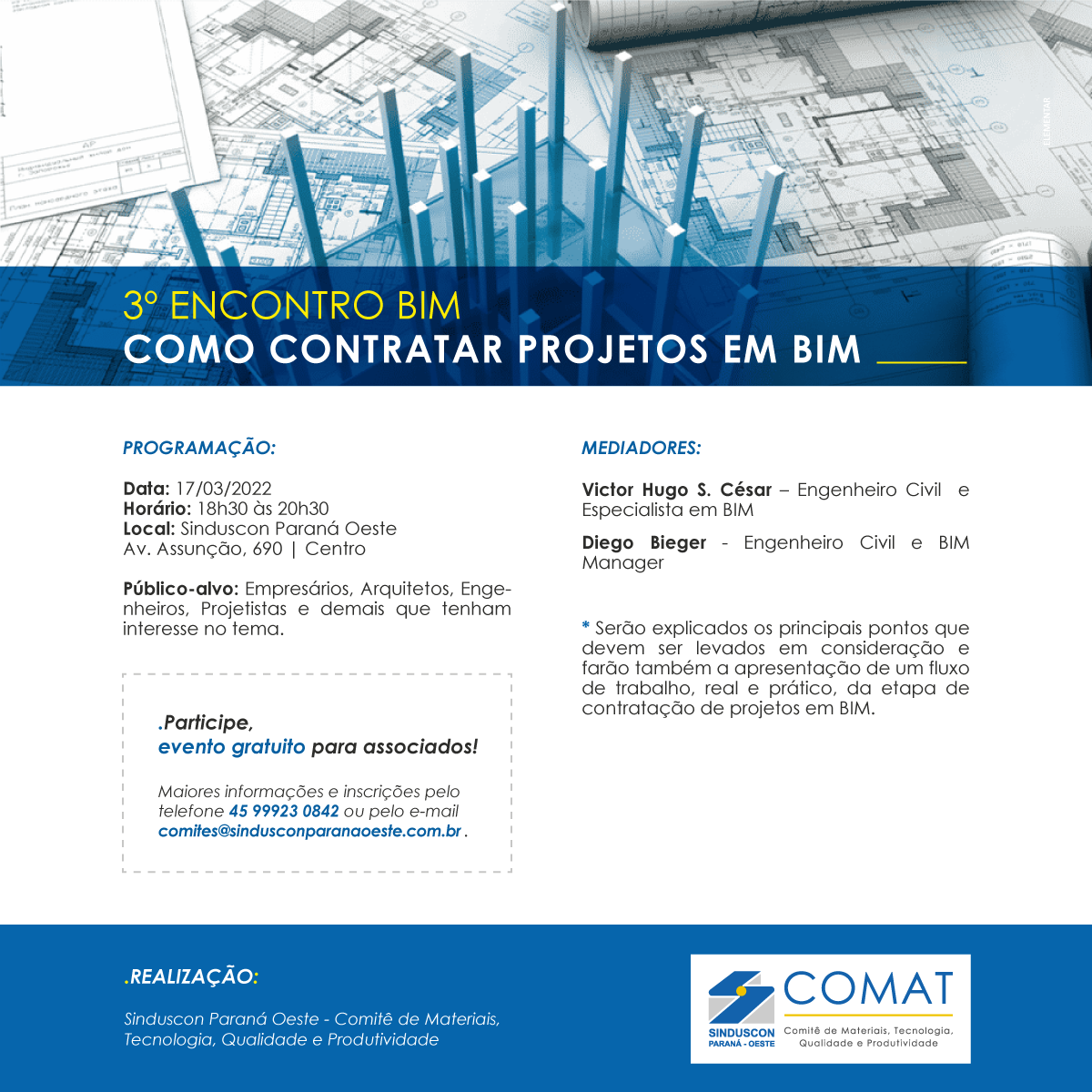 Banner: Convite 3º Encontro BIM