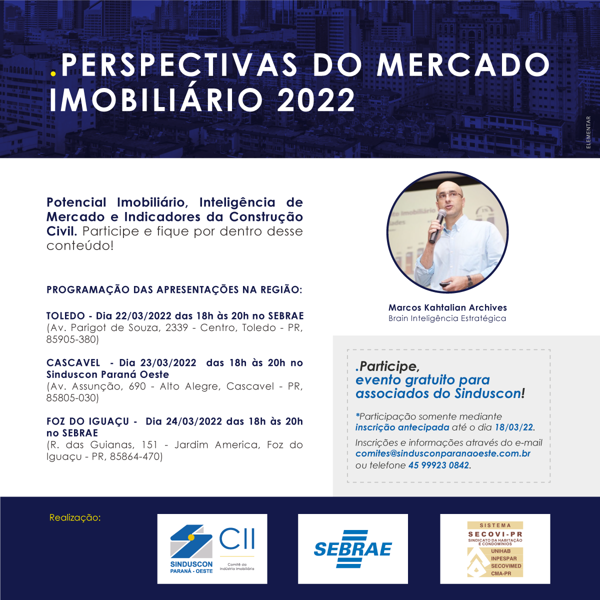 Banner: Convite apresentação pesquisa mercado imobiliário 2022