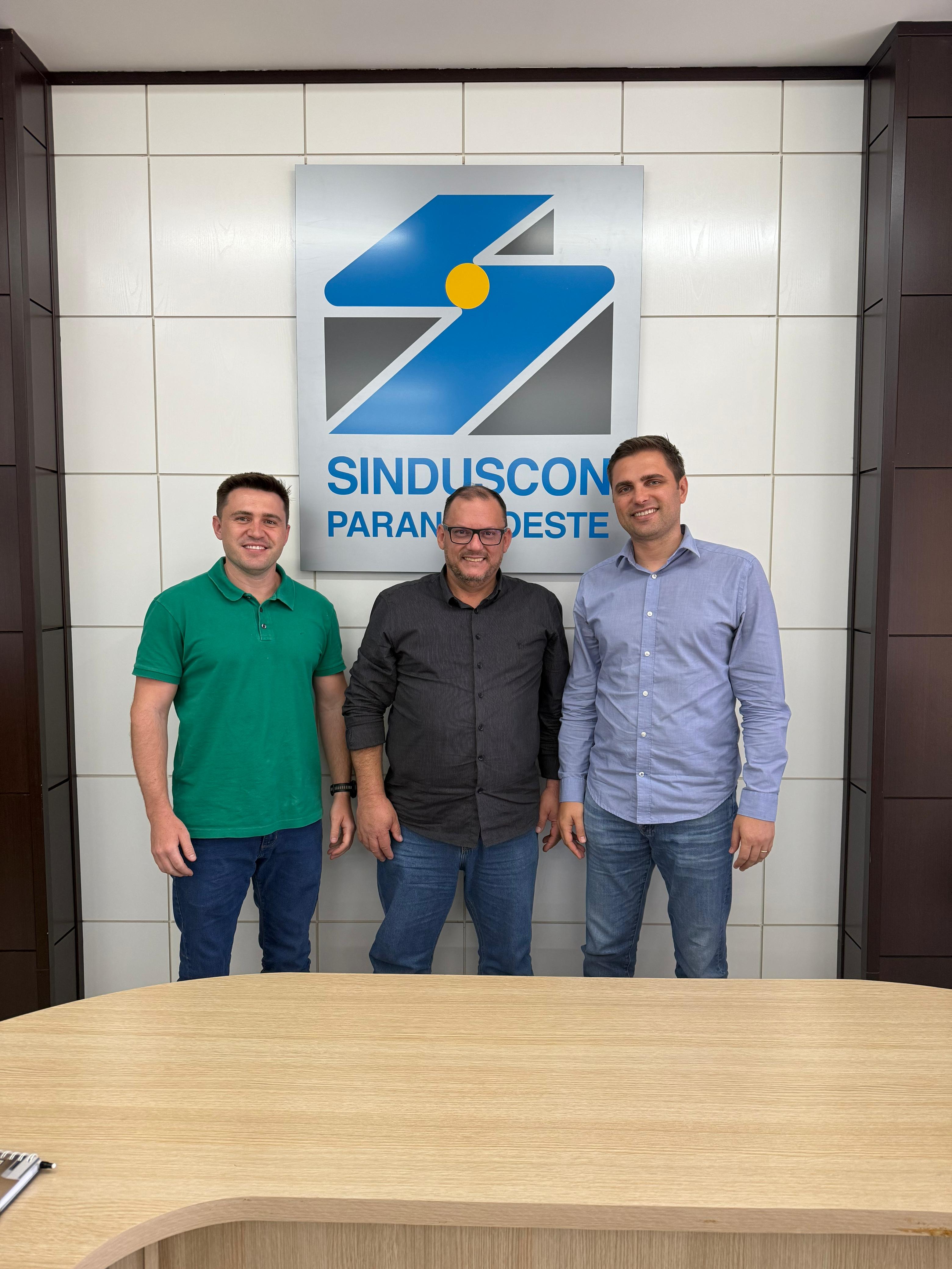 Banner: Sinduscon recebe visita do presidente da Agência de Inteligência e Fomento