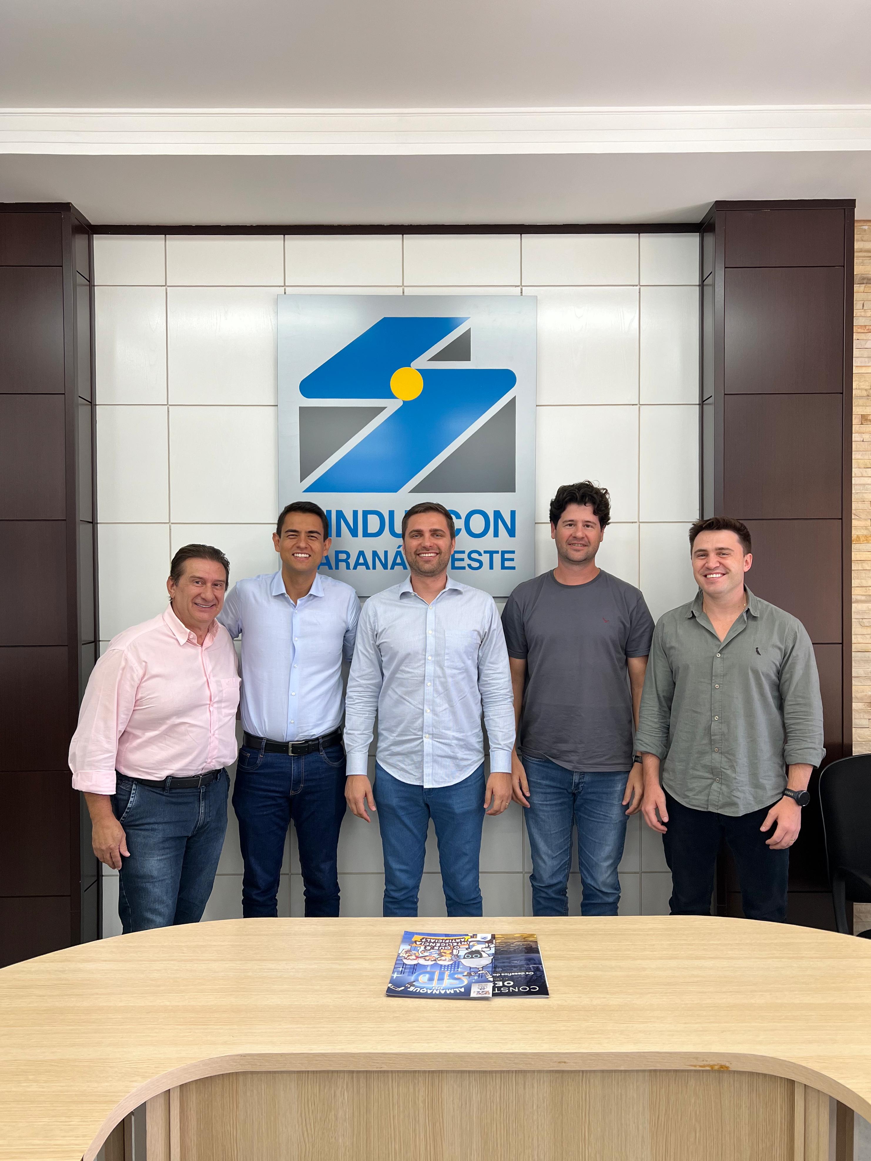 Banner: Vereador Hudson Moreschi visita o Sinduscon e discute demandas do setor da construção civil.