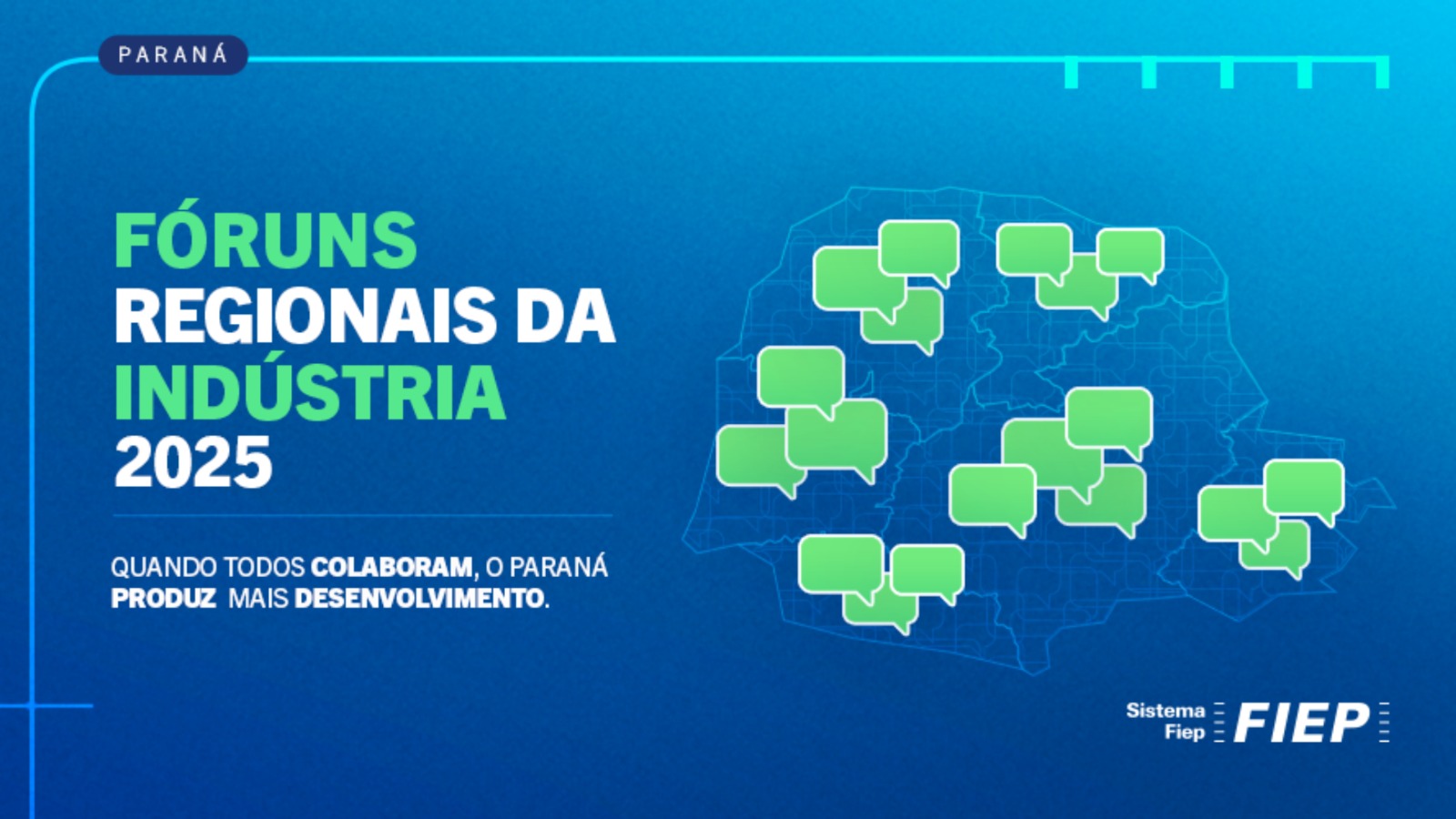 Banner: Fórum da Indústria traz à tona temas como infraestrutura, energia, empregabilidade e produtividade